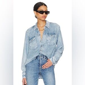 Good American Women's Classic Blue
Denim Shirt size 3 Medium